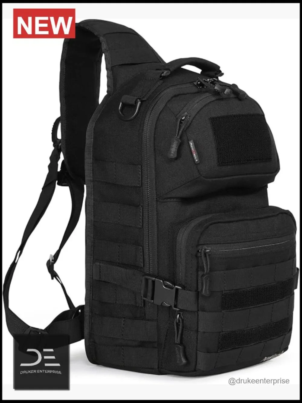 Urban Tactical Sling Bag 15L 1050D Nylon for Men Laptop